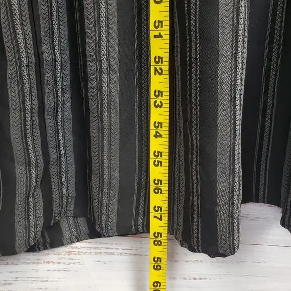 Terra & Sky Black Stripe Peasant Cottagecore Maxi Dress 4X Ruffle Farm Country - Picture 16 of 16